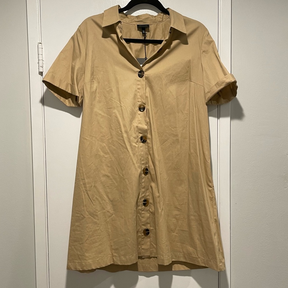 NWT Who What Wear Beige Mini Dress, size M